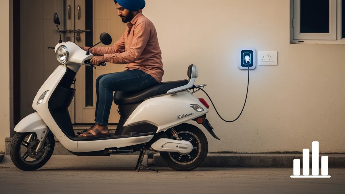 Charging an electric scooter at home in the Tricity: what it really costs