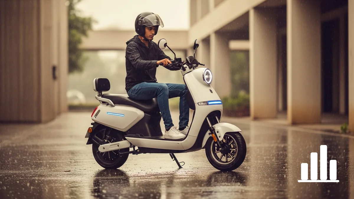Riding a low-speed e-scooter safely in the Tricity monsoon